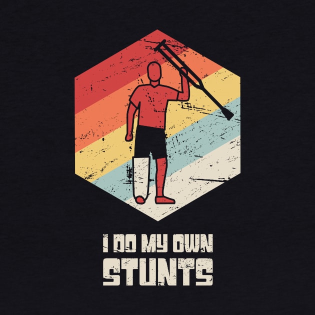 Stunts - Get Well Gift Fractured Broken Knee Cap by MeatMan